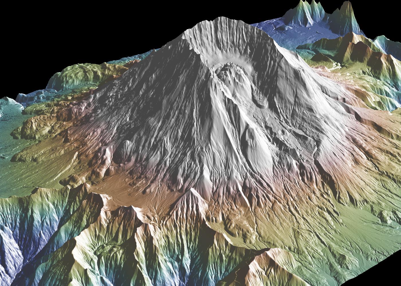 Mt. St. Helens Elevation Data